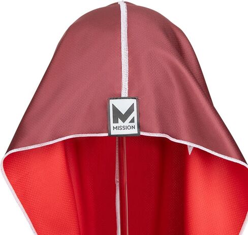 منشفة Hoodie Hoodie ذات العكس القابلة للانعكاس ، تبرد على الفور عندما تكون حماية من أشعة الشمس الرطبة ، UPF 50 ، رأسك على البقاء في مكانها ، رائع للرياضة ، اللياقة البدنية ، الصالة الرياضية (Red Burgundy) in Kuwait