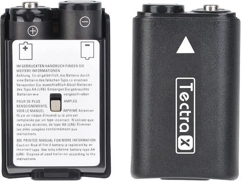 بطارية استبدال Tectra لـ Xbox 360 ، 4pcs AA Ni-MH قابلة لإعادة الشحن حزمة + شاحن LCD مع أغطية خلفية للبطارية لوحدة التحكم اللاسلكية Xbox 360 in Saudi Arabia