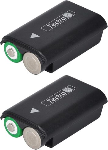 بطارية استبدال Tectra لـ Xbox 360 ، 4pcs AA Ni-MH قابلة لإعادة الشحن حزمة + شاحن LCD مع أغطية خلفية للبطارية لوحدة التحكم اللاسلكية Xbox 360 in Saudi Arabia