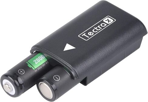 بطارية استبدال Tectra لـ Xbox 360 ، 4pcs AA Ni-MH قابلة لإعادة الشحن حزمة + شاحن LCD مع أغطية خلفية للبطارية لوحدة التحكم اللاسلكية Xbox 360 in Saudi Arabia
