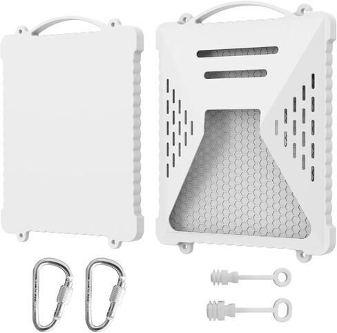 Acover Starlink Mini Protection Cover ، علبة السيليكون السائل لإكسسوارات STARLINK MINI SATELLITE DISH مقاومة للماء وغطاء مضاد للخلع مع مقبض وخطاف مثالي للسفر في الهواء الطلق RV/Camping (Gery) in Saudi Arabia