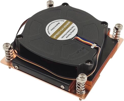 LGA1200 LGA1150 LGA1151 1U Active Heatsink CPU Cooler 75x75MM Hole Spacing TDP 180W with 8015MM Fans Vapor Chamber VC Base in Saudi Arabia