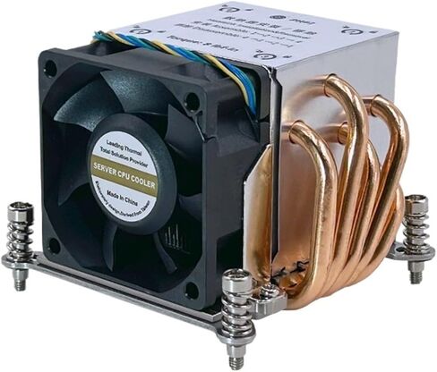 High Performance 2U CPU Cooler Fan LGA2011/2066 Square Server Heatsink with 5 Heating Pipe for & X-Series in Saudi Arabia