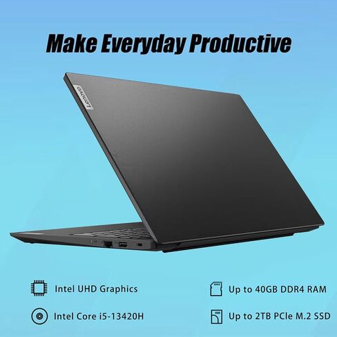 Lenovo V15 Gen 4 Business Lapop ، 15.6 "Display FHD ، Intel Core I5-13420H (Beat I7-1355U) ، HDMI ، RJ45 ، Webcam ، Keypad ، Wi-Fi ، Windows 11 Pro ، Black (16GB Ram | 512GB SSD) in Saudi Arabia