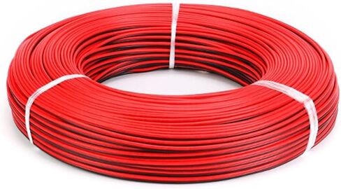 سلك المناظر الطبيعية في الهواء الطلق متعددة الموصلات ، 1 متر 2pin 2pin أسود أحمر امتداد كابل المطاط المعزول من الحبل الكهربائي لسلاح مكبر صوت كابل الصوت (2x0.3 1 متر) in Saudi Arabia