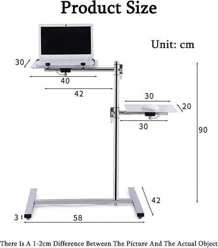 Laptop Floor Stand,Adjustable Lifting Support Frame,Aluminum Alloy Projector Table,for Home Outdoor Office, Easy to Use in Saudi Arabia