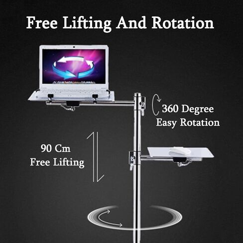 Laptop Floor Stand,Adjustable Lifting Support Frame,Aluminum Alloy Projector Table,for Home Outdoor Office, Easy to Use in Saudi Arabia