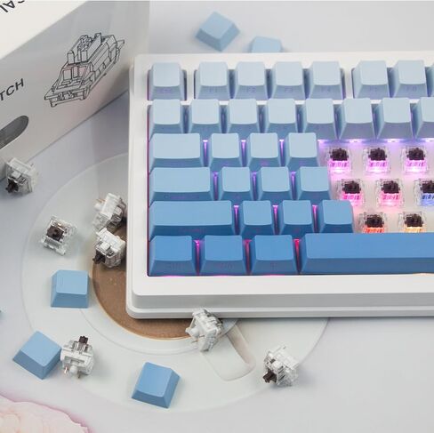 ZhouWang 36PCS Blue Click Switch,Clicker for 3D Prints 、Gaming Keyboards. | Pre-Lubricated,Dustproof and Waterproof Click Switch,Crisp clicking Sound with Strong Tactile Feedback,Keyboard Accessories in Kuwait