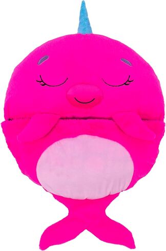 Happy Nappers: Pillow & Sleepy Sack: Lg - Neil The Pink Narwhal in Saudi Arabia