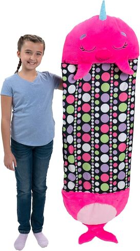 Happy Nappers: Pillow & Sleepy Sack: Lg - Neil The Pink Narwhal in Saudi Arabia