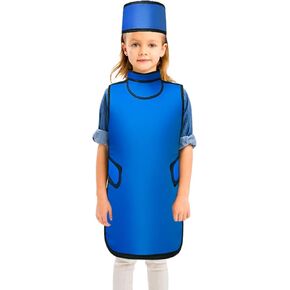 LVCHEN Lead Apron 0.5mmpb Xray with Thyroid Shield Collar Dental Lab Apron Lead Protection Lightweight Dentist x-ray Shield Adult in Kuwait