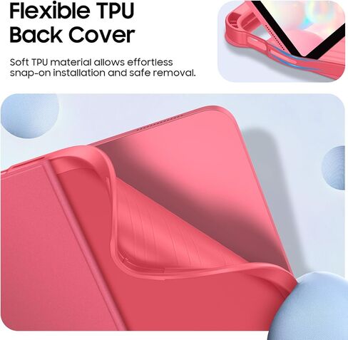 Fintie Backlit Keyboard Case for iPad (A16) 11th Generation 11 Inch 2025, iPad 10th Generation 10.9 Inch 2022 - Soft TPU Cover with 7 Color Backlight Detachable Bluetooth Keyboard, Pink in Saudi Arabia