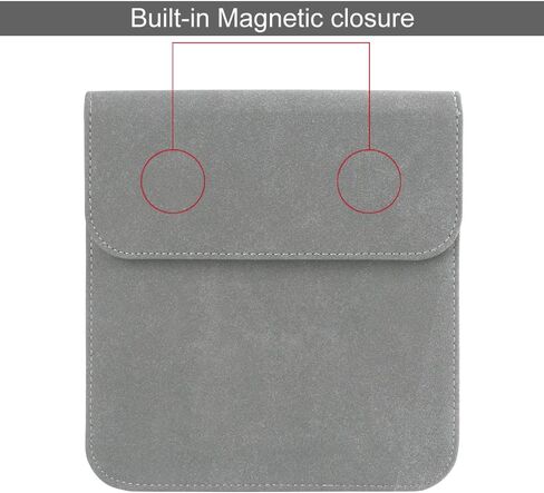 Sleeve Bag Suede Leather for 7" Kindle Oasis (10th Generation, 2019 Release and 9th Generation, 2017 Release), Portable Water Repellent Protective Case (Blue) in Saudi Arabia