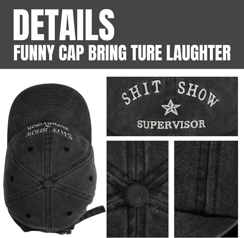 Show Supervisor Hat Premium Baseball Hat Funny Caps for Men Women,Unisex,Ideas Gifts in Kuwait