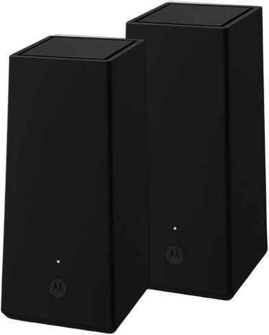 Motorola MQ20 ​​Wifi 6E Router مع شبكة سهلة ، سرعة ثلاثية في الثانية ، تغطية 3000 قدم مربع ، أدوات التحكم الوالدية المتقدمة ، الأمان من الجيل التالي وإدارة الأجهزة السلس ، الأسود ، الحزمة الفردية in Saudi Arabia
