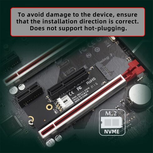 NFHK PCBA M.2 NGFF NVMe M-Key Extender to PCI-E X1 X4 X8 X16 Graphics Card Riser Adapter PCI-Express for M2 2260 2280 in Saudi Arabia