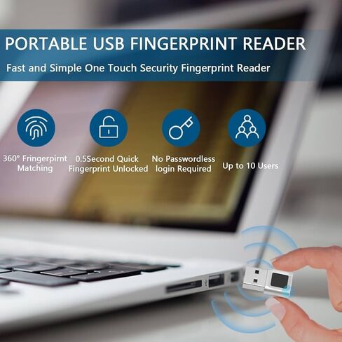 Adesso USB Photebrint Reader Windows Hello AES256 AES256 AES256 in Saudi Arabia