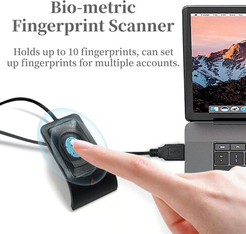 قارئ بصمات الأصابع USB لسطح المكتب ، قارئ مفتاح بصمة الكمبيوتر ، مفتاح أمان USB مع كابل تمديد للتعرف على المعايرة التلقائية ، كلمة المرور in Saudi Arabia