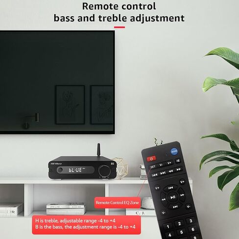 B5 2 Channel Home Audio Component Audio 150W*2 ، Mini Class D AMP مع TPA3116 ، لمكون مستقبل HIFI Home AVR ، باس ومراقبة ثلاثية in Saudi Arabia