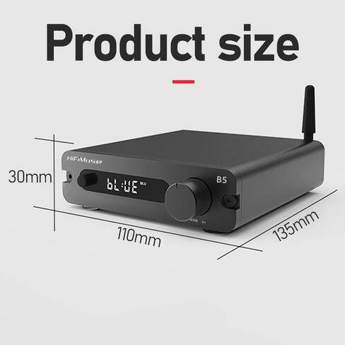 B5 2 Channel Home Audio Component Audio 150W*2 ، Mini Class D AMP مع TPA3116 ، لمكون مستقبل HIFI Home AVR ، باس ومراقبة ثلاثية in Saudi Arabia