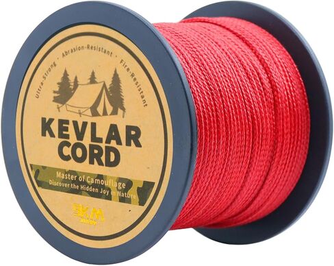 9KM DWLIFE Red Kevlar Cord – Ultra-Strong, Lightweight & Abrasion-Proof Survival Rope for Camping, Tactical Gear, Hammock Ridgeline, Trip Wire in Saudi Arabia