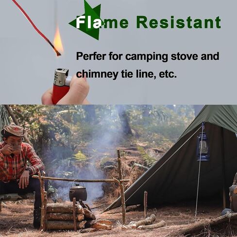 9KM DWLIFE Red Kevlar Cord – Ultra-Strong, Lightweight & Abrasion-Proof Survival Rope for Camping, Tactical Gear, Hammock Ridgeline, Trip Wire in Saudi Arabia