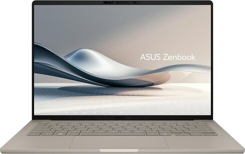 ASUS Zenbook A14; Copilot+ PC, Ultrathin Laptop, 14" WUXGA OLED, Snapdragon® X Processor, 16 GB Memory, 512GB SSD, Wi-Fi 6E, Zabriskie Beige, UX3407QA-DS52-CB in Saudi Arabia