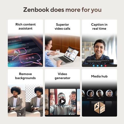 ASUS Zenbook A14; Copilot+ PC, Ultrathin Laptop, 14" WUXGA OLED, Snapdragon® X Processor, 16 GB Memory, 512GB SSD, Wi-Fi 6E, Zabriskie Beige, UX3407QA-DS52-CB in Saudi Arabia