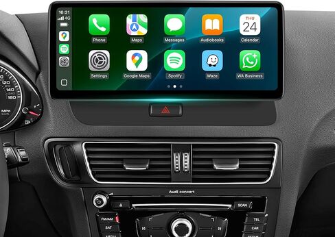 12.3 Inch CarPlay Screen for Audi Q5 SQ5 Radio (2009-2017) with Concert & Symphony (3GMMI) System | Wireless Carplay Android Auto & Mirror Link |4+64G|Android 13.0 in Saudi Arabia