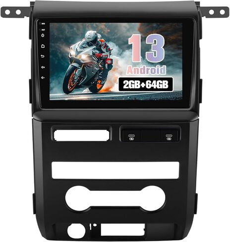 Radio Upgrade for Ford F150 2009 2010 2011 2012(Auto AC High end),Radio Replacement for F150 with 9-inch HD Touch Screen,2GB+64GB,Wireless CarPlay/Android Auto WiFi, SWC, FM, AM in Kuwait