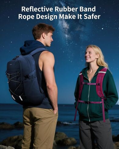 ECOHUB Hiking Backpack 30L Travel Backpack Lightweight Casual Daypack Water Resistant Camping Bag Outdoor Sports Back pack for Men Women in Saudi Arabia