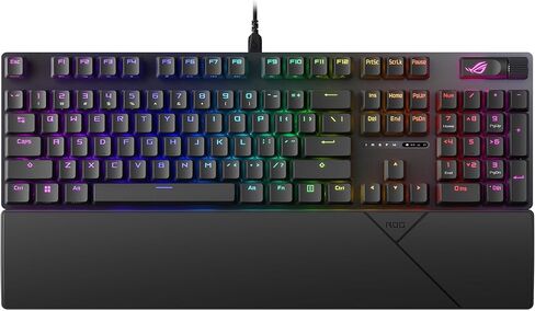 ROG Strix Scope II × 100 ٪ لوحة مفاتيح ألعاب ، ومفاتيح ميكانيكية للثلوج NX V2 القابلة للتبديل مسبقًا ، وأجهزة التحكم متعددة الوظائف ، وكبسولات Doubleshot PBT ، ورغوة رطبة السيليكون ، وراحة معصم in Saudi Arabia