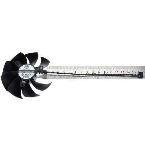 كابل الأوسط 15.5 سم مروحة تبريد بطاقة الرسومات لـ EVGA RTX 2070 2080 2080TI FTW3 PLD09220S12H in Kuwait