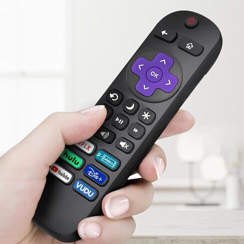 2 حزمة استبدال التحكم عن بُعد فقط لتلفزيون Roku ، المتوافق مع TCL Roku/Hisense Roku/Onn Roku Series Series Series (وليس لعصا Roku أو Box أو Speaker) in Kuwait