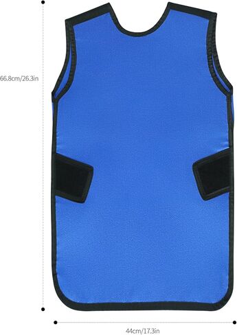 LVCHEN Lead Apron 0.5mmpb Xray with Thyroid Shield Collar Dental Lab Apron Lead Protection Lightweight Dentist x-ray Shield Adult in Kuwait