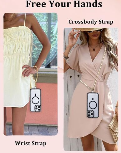 Universal Crossbody Phone Strap,Metal Cell Phone Chain Leather Anti-Theft Crossbody Lanyard in Kuwait