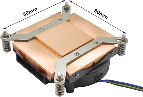 1U Server Computer CPU Cooler Copper Heatsink for LGA 2011 X99 2066 Workstation Industrial Active Cooling in Saudi Arabia