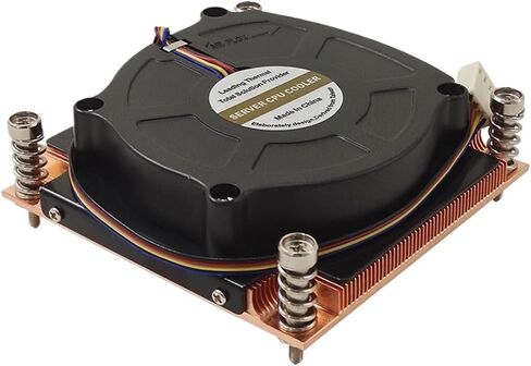 1U LGA115X مروحة CPU مروحة نشط تبريد التبريد لـ LGA1150 LGA1151 LGA1200 75x75mm تباعد ثقب TDP حتى 125W in Saudi Arabia