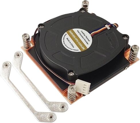 1U LGA115X مروحة CPU مروحة نشط تبريد التبريد لـ LGA1150 LGA1151 LGA1200 75x75mm تباعد ثقب TDP حتى 125W in Saudi Arabia
