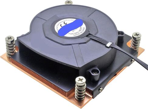 1U Server CPU Cooler 8015 التبريد المنفاخ مروحة الترتيب النحاسية لـ LGA 1150 1151 1155 1156 تبريد الكمبيوتر الصناعي in Saudi Arabia
