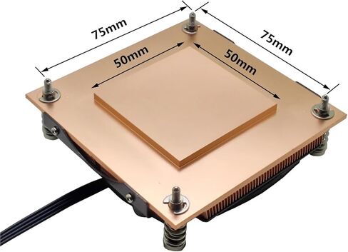 1U Server CPU Cooler 8015 التبريد المنفاخ مروحة الترتيب النحاسية لـ LGA 1150 1151 1155 1156 تبريد الكمبيوتر الصناعي in Saudi Arabia