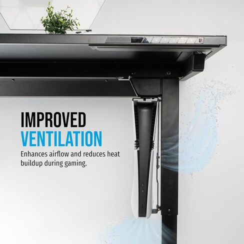 Glistco Vertical Stealth Mount for PS5, PS5 Slim & PS5 Pro - Under Desk Mount for Space-Saving - Vertical Desk Mount for Secure and Stable Console Placement in Saudi Arabia