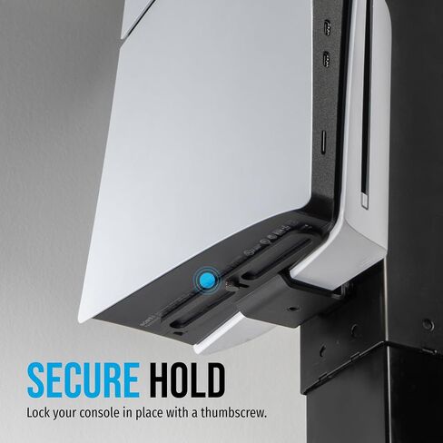Glistco Vertical Stealth Mount for PS5, PS5 Slim & PS5 Pro - Under Desk Mount for Space-Saving - Vertical Desk Mount for Secure and Stable Console Placement in Saudi Arabia