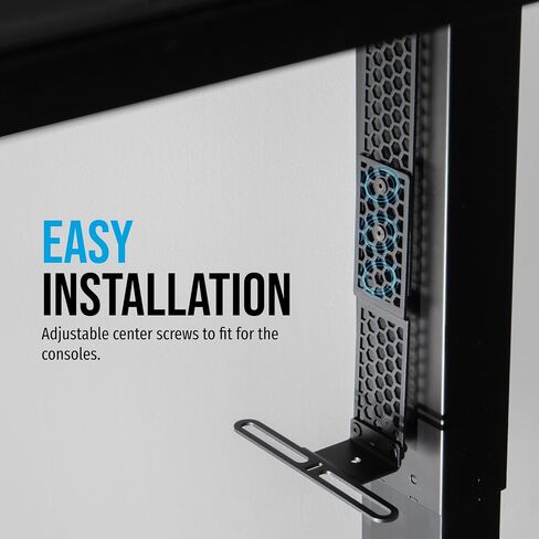 Glistco Vertical Stealth Mount for PS5, PS5 Slim & PS5 Pro - Under Desk Mount for Space-Saving - Vertical Desk Mount for Secure and Stable Console Placement in Saudi Arabia