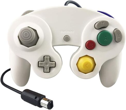 وحدة تحكم ، Wired Gamepad Jowstick ، ​​لـ Nintendo Wii Game Cube Switch Controllers Standard （White） in Saudi Arabia