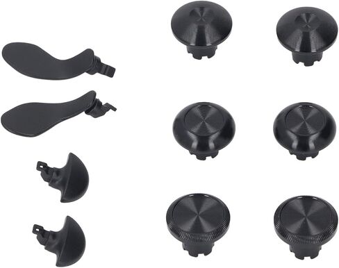 أبعاد الإبهام المعدني لـ PS 5 Edge Controller ، 6pcs caps moverystick Caps + 4pcs metal back baddles ، capts stick stick stick القابلة للتبديل مع المجاذيف لـ PS 5 Edge Controller in Saudi Arabia