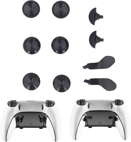 أبعاد الإبهام المعدني لـ PS 5 Edge Controller ، 6pcs caps moverystick Caps + 4pcs metal back baddles ، capts stick stick stick القابلة للتبديل مع المجاذيف لـ PS 5 Edge Controller in Saudi Arabia