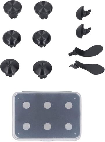 أبعاد الإبهام المعدني لـ PS 5 Edge Controller ، 6pcs caps moverystick Caps + 4pcs metal back baddles ، capts stick stick stick القابلة للتبديل مع المجاذيف لـ PS 5 Edge Controller in Saudi Arabia