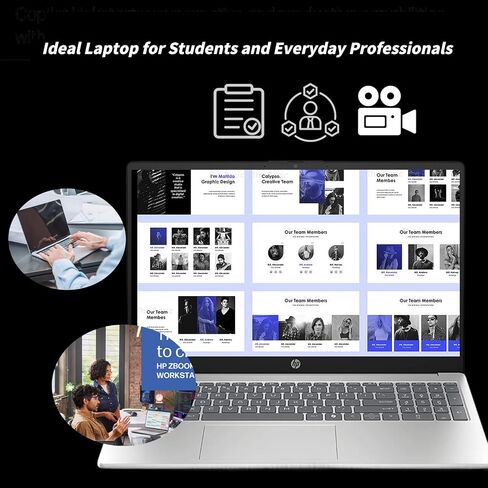 HP Flagship Touchscreen Laptop Computer - 15.6" HD Display, Intel 13th Core i3-1315U CPU, Up to 4.5GHz, Intel UHD Graphics, AI Copilot, Wifi6, Win11 Pro for Business & Student(32GB RAM, 1TB SSD) in Saudi Arabia