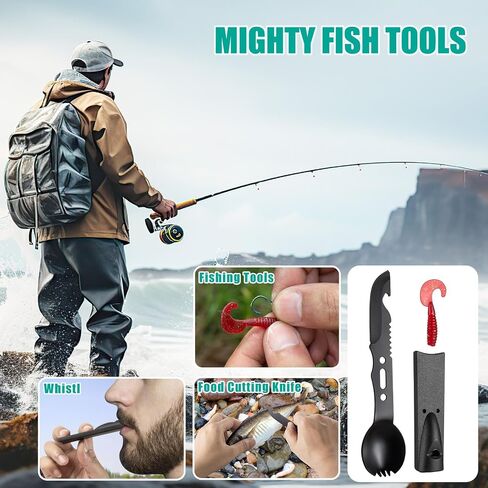 20 in 1 Survival Kit for Men - Emergency & Outdoor Camping Gear, Compact Survival Tools, Essential Camping Accessories, Durable Multi-Tool Set, Practical Gift for Dad, Husband, Outdoorsmen in Saudi Arabia